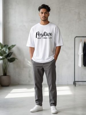 Positive Mind, Vibes, Life Oversized T-shirt