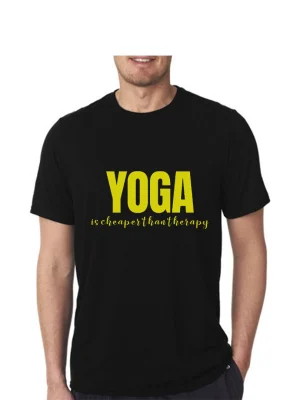 Yoga Cheaper Than Therapy T-Shirt