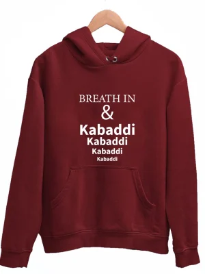 Breathe In And Kabaddi Winter Hoodie
