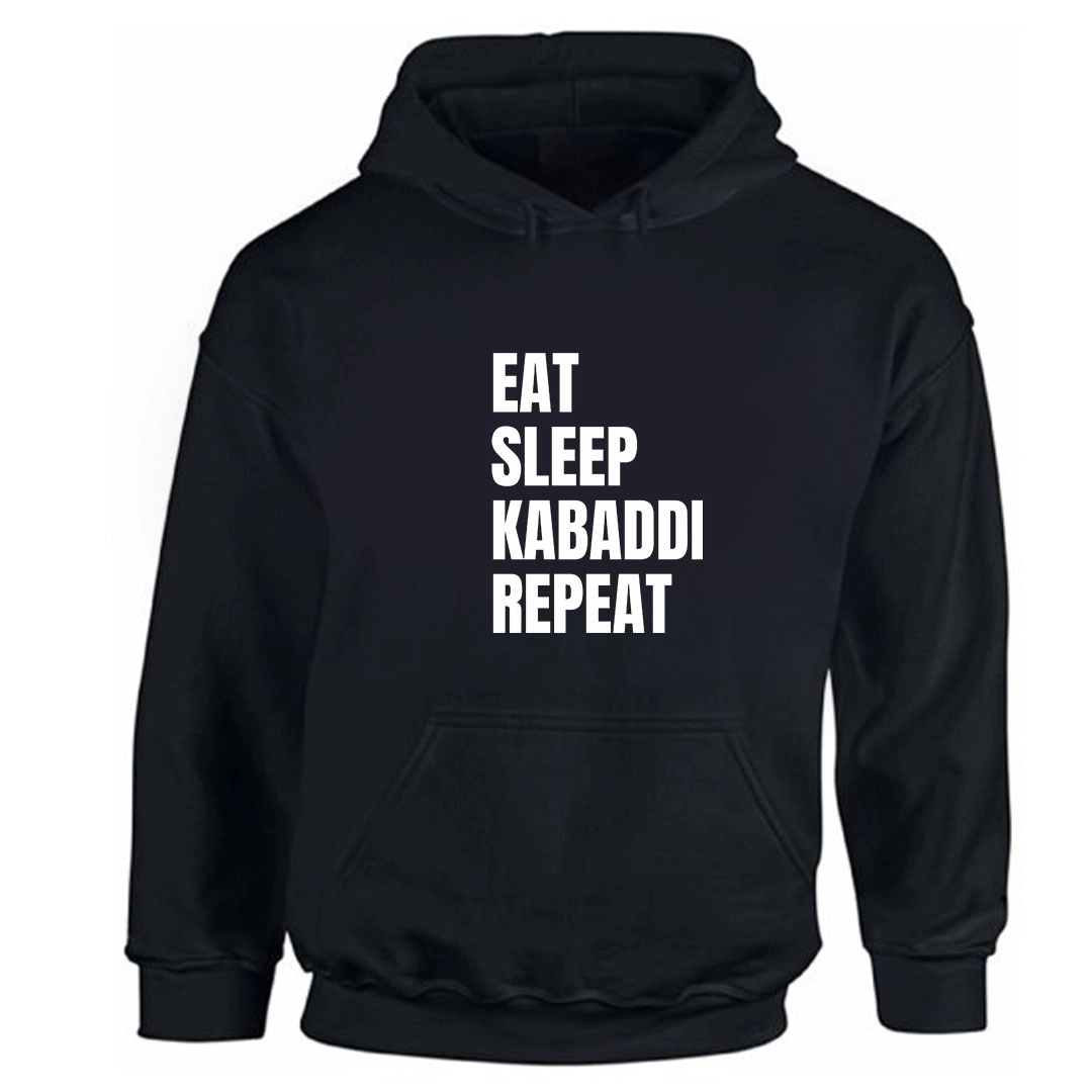 Eat Sleep Repeat Kabaddi Winter Hoodie