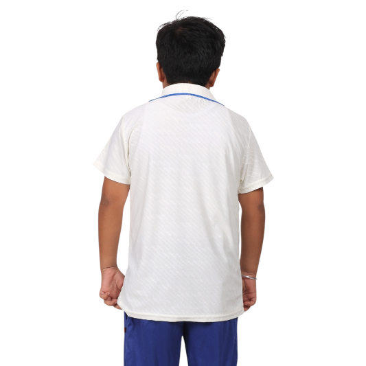 India Kids White Half Sleeves Jersey - Image 2