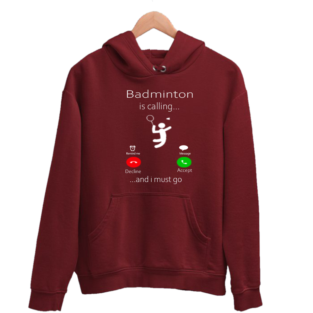 Badminton calling Hoodie - Image 2